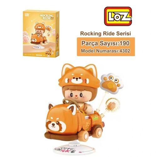 Eğitici Oyuncak LZ-4302 LOZ KIRMIZI AYI SALLANMA SÜRÜŞÜ 190 PARÇA BLOCK OYUNCAK
