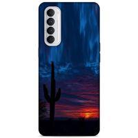 Lopard Oppo Reno 4 Pro Uyumlu Kılıf Gece'S (12) Koruyucu Silikon Mavi