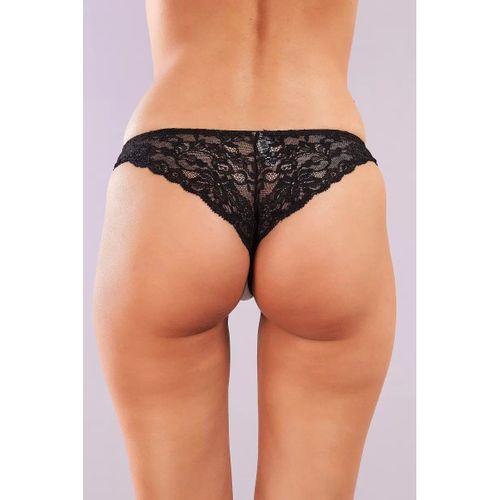 Golshan Garden Brazillian Slip, Kadın Dantelli Çiçek Baskılı Brezilyan Külot
