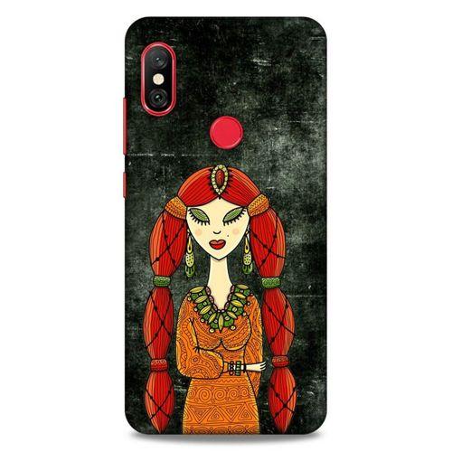 Lopard Xiaomi Redmi Note 6 Pro Uyumlu Kılıf Sürreal Yüzler ♀ (36) Glitter Kılıf Desenli