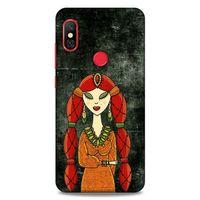 Lopard Xiaomi Redmi Note 6 Pro Uyumlu Kılıf Sürreal Yüzler ♀ (36) Glitter Kılıf Desenli