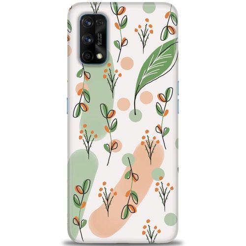 Realme 7 Pro Kılıf HD Baskılı Kılıf - Flower Pattern + Tam Ekran Koruyucu