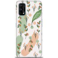 Realme 7 Pro Kılıf HD Baskılı Kılıf - Flower Pattern + Tam Ekran Koruyucu