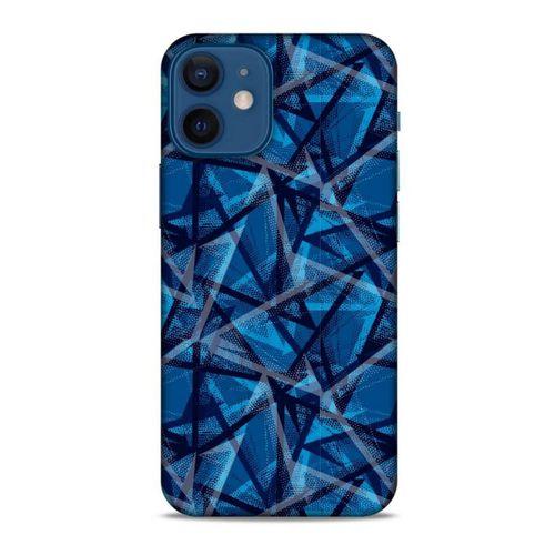 Apple iPhone 12 Mini Uyumlu Kılıf Mavi Delisi (46) Core Armor Kılıf Geometrik