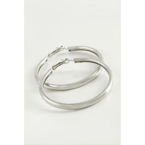 Noktalı Boru Halka Küpe 4,5 cm