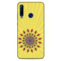 Huawei Y6P Kılıf Desenli Özel Seri Tüyler (20) Koruyucu Kılıf