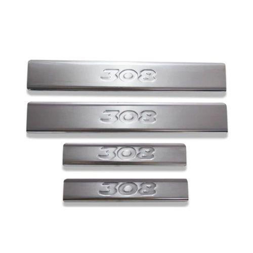 Peugeot Uyumlu 308 2007-2013 Kapı Eşiği Paslanmaz Çelik