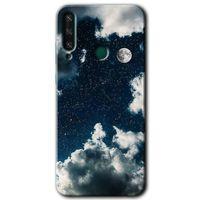 Huawei Y6P Kılıf HD Desen Baskılı Arka Kapak - Gece Gökyüzü
