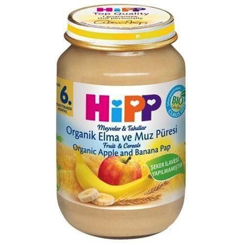 Hipp Hipp Organik Elma ve Muz Püresi 190 Gr