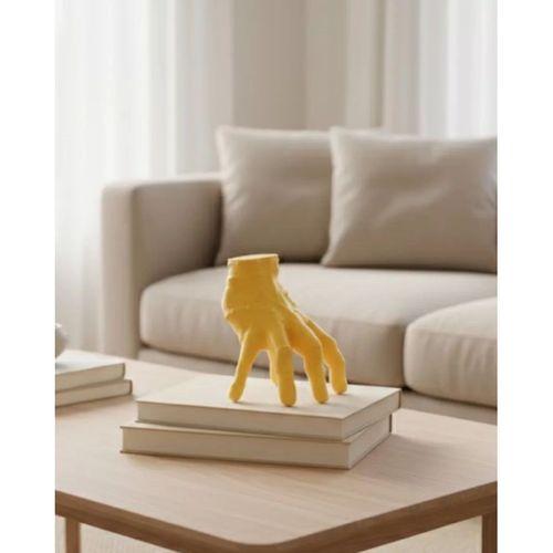 3d Sarı El Tasarım Dekor 17x16 Cm Konsol Ve Şömine Üstü Aksesuar
