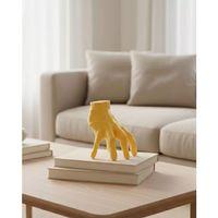 3d Sarı El Tasarım Dekor 17x16 Cm Konsol Ve Şömine Üstü Aksesuar