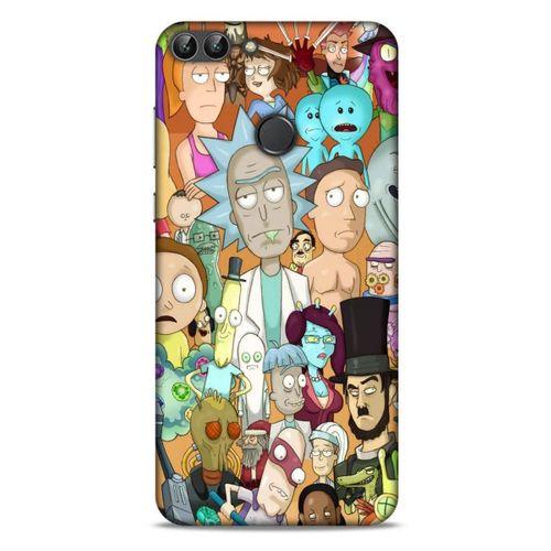 Huawei Psmart Uyumlu Kılıf Rick And Morty (35) Fit Design Kılıf Cop Rick