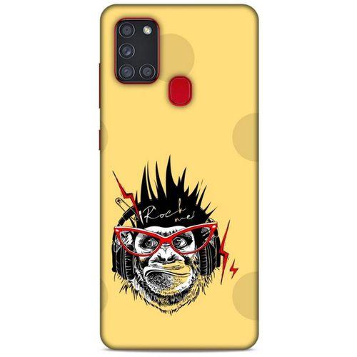 Animax Rockçı Maymun Samsung Galaxy A21s Kılıf Desenli Silikon