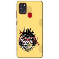 Animax Rockçı Maymun Samsung Galaxy A21s Kılıf Desenli Silikon