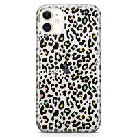 Apple iPhone 11 Kılıf Colorful Leopar Arka Kapak Koruma Desenli Full Koruyucu