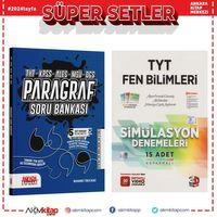 3D TYT Fen Bilimleri Deneme ve AKM Paragraf Soru Bankası Seti 2 Kitap