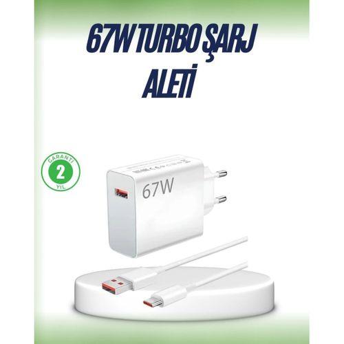 67 Watt Çift Turbo Şarj Adaptörü Reno 4 5 6 Uyumlu