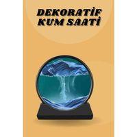 Kum Saati Yuvarlak Şık Kum Tablosu Dekoratif Kum Sulu Kum Saati