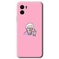 Vivo Y15s Kılıf HD Desen Baskılı Arka Kapak - Bad Grandmother