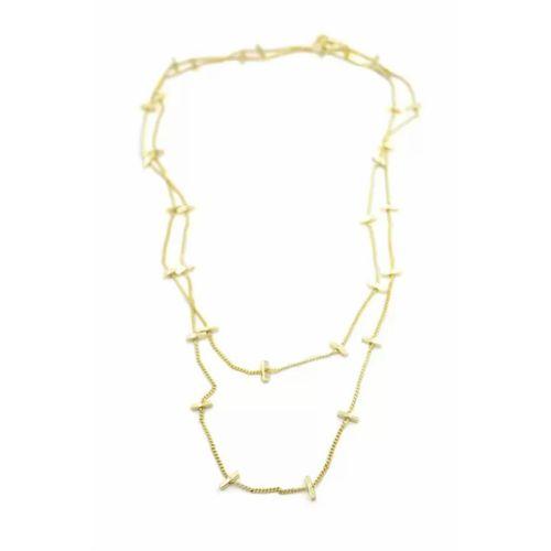 Çubuk Kolye - 90cm - Altın