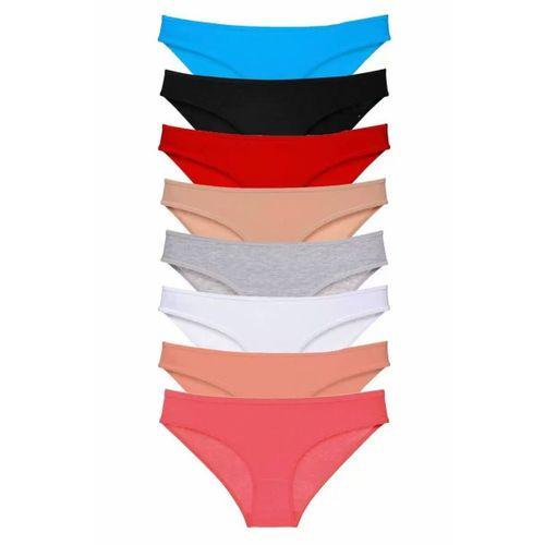 8 adet Süper Eko Set Likralı Kadın Slip Külot Set 2 m mudanis