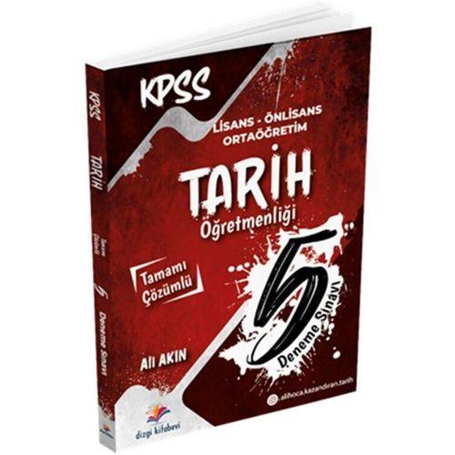 KPSS Tarih 5 Çözümlü Deneme Sınavı Dizgi Kitap