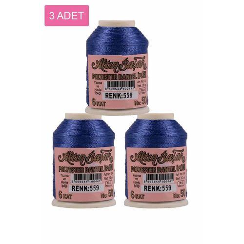 3 Adet Altınbaşak Oya ve Dantel İpi 20 gr - Royaleks - No: 559