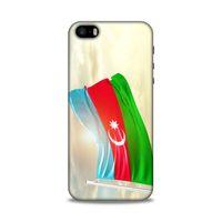 Apple Iphone 5 Uyumlu Kılıf Azarbaijan (7) Telefon Kılıfı Gökyüzü Bayrak