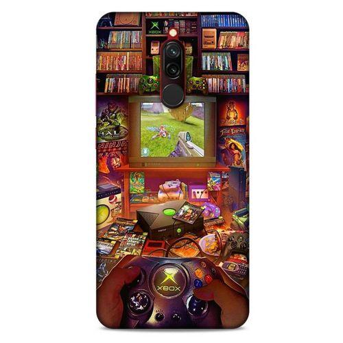 Retro (47) Desen Crystal Flex Kılıf Renkli Xiaomi Redmi 8 Kılıf