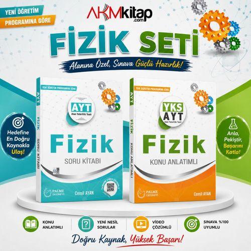 AYT Fizik Konu Anlatımı ve Soru Bankası 2 Kitap Set Palme Yayınları