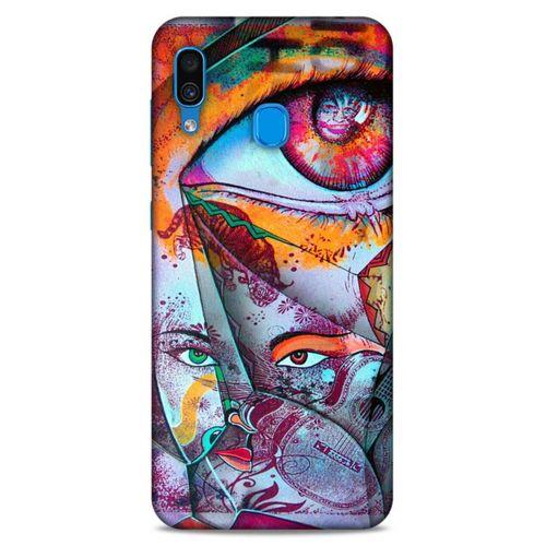 Lopard Samsung Galaxy A30 Uyumlu Kılıf Sürreal Yüzler ♀ (14) Lansman Kılıf Desenli