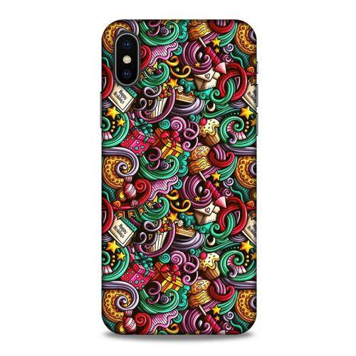 Graffitix (44) Desenli Silikon Kapak Apple iPhone XS Kılıf