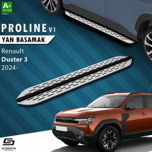 S-Dizayn Renault Duster 3 OEM Still Pro V1 Aluminyum Yan Basamak 183 Cm 2024 Üzeri A+ Kalite