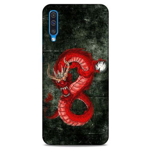 Samsung Galaxy A30s Kılıf Dragons (23) Ultra Koruma Kılıfı Tatoo Kırmızı Ejderha