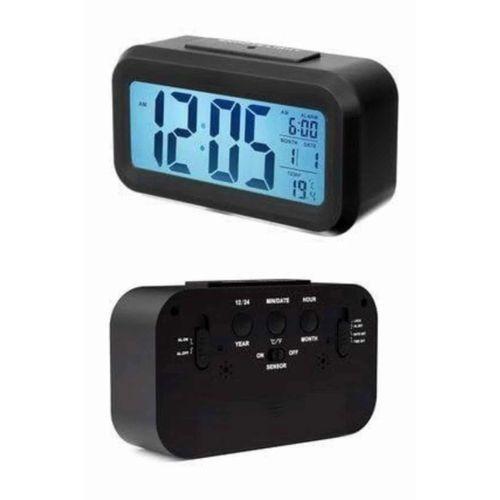 Dijital Masa Saati Takvim Çalar Saat Alarmlı Işıklı Led Ekran Pilli