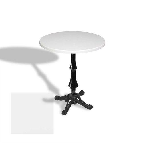 Dockers Çipa 1012 Döküm Ayak Yuvarlak Masa Çap 70cm - (Werzalit, Wermodin ve Allzalit Tabla) - Beyaz