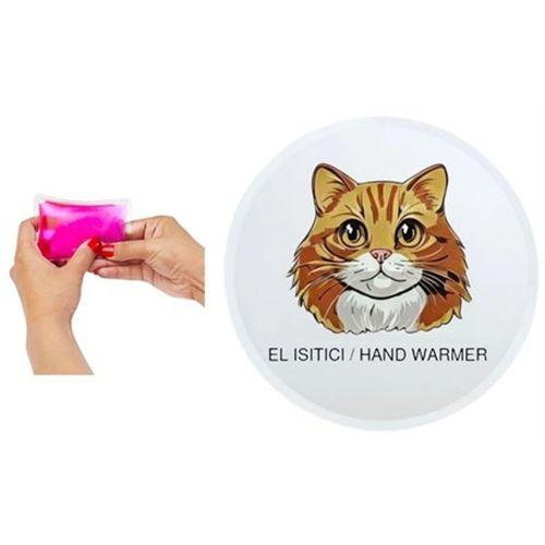 Sıa Kahverengi Kedi Cep Sobası,El Isıtıcı,Sıcak Su Torbası Pvc 10X9,5Cm