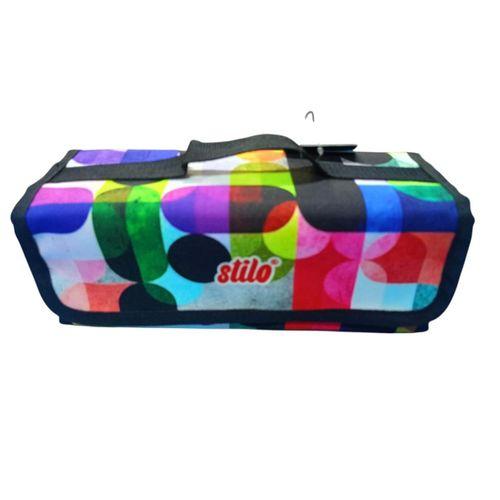 STİLO KUMAŞ DÖRTLÜ KALEM ÇANTASI DESENLİ ( Desen-3 )