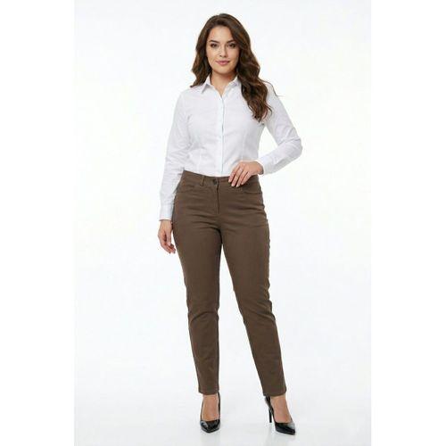 Kadın Kanvas Pantolon Kemer Lastikli Düğmeli BGL-ST05382