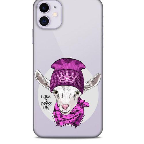 Zoologix (100) Apple Iphone 11 Şeffaf Kılıf Silikon Desenli