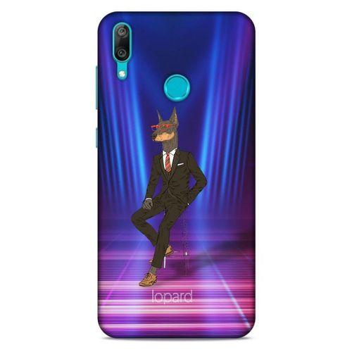 Huawei Y7 2019 Kılıf FunnyMaX (44) Tough Armor Kılıf Fuşya Doberman