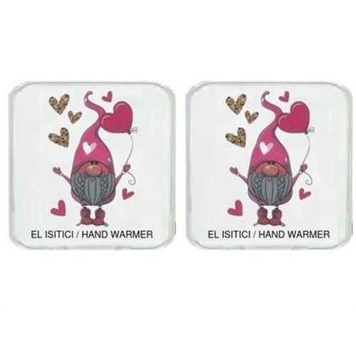 2 Adet Kalpli Noel Cücesi Cep Sobası,El Isıtıcı,Sıcak Su Torbası Pvc  10X9,5Cm