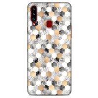 Mermer Desenli (50) Tema Shockproof Kılıf Koyu Gri Samsung Galaxy A20s Kılıf