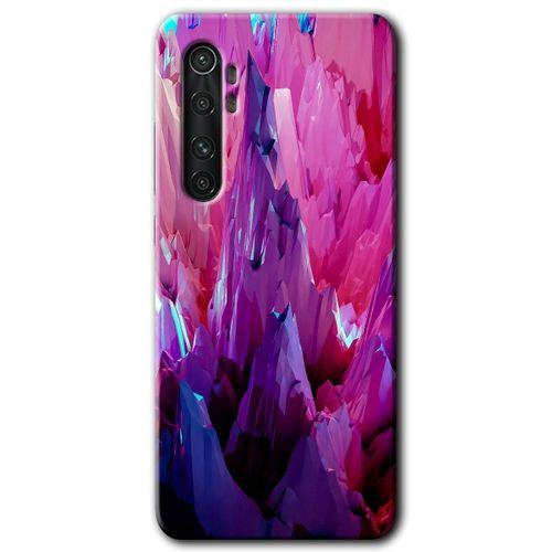 Potkal Hediye Fabrikası Xiaomi Mi Note 10 Lite Kılıf HD Desen Baskılı Arka Kapak - Abstraction Sharp
