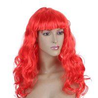 Dalgalı Kırmızı Peruk Saç