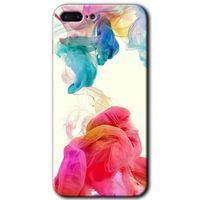 iPhone 8 Plus Kılıf HD Desen Baskılı Arka Kapak - Gökkuşağı Color