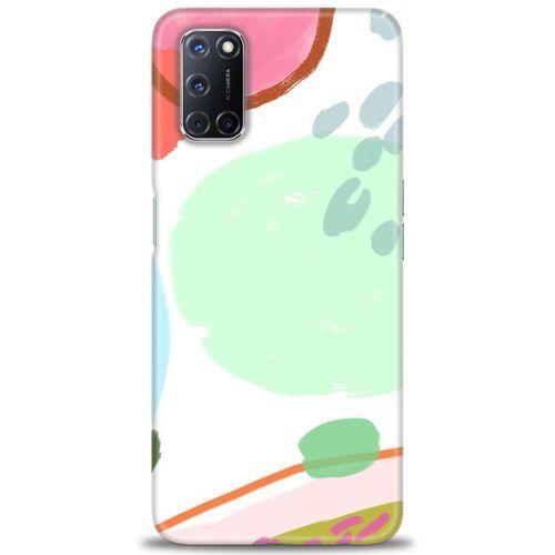 Oppo A92 Kılıf HD Baskılı Kılıf - Benekli + Tam Ekran Koruyucu