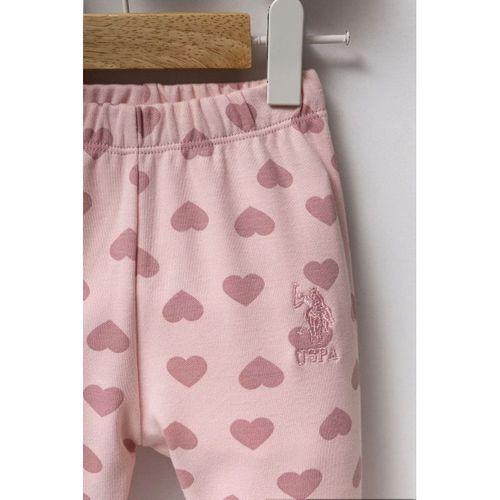 U.s. Polo Assn Gömlek Pijama Takımı Usb2711 Açık Pembe