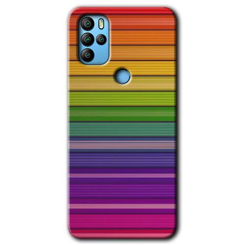 General Mobile GM 21 Pro Kılıf HD Desen Baskılı Arka Kapak - Colorful Lines