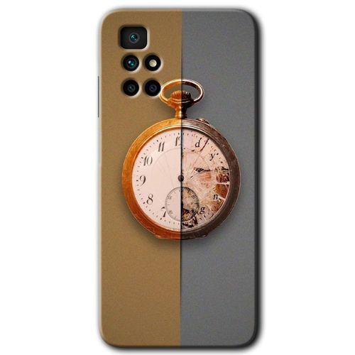 Redmi 10 Kılıf HD Desen Baskılı Arka Kapak - Clocks Artwork + Kırılmaz Cam